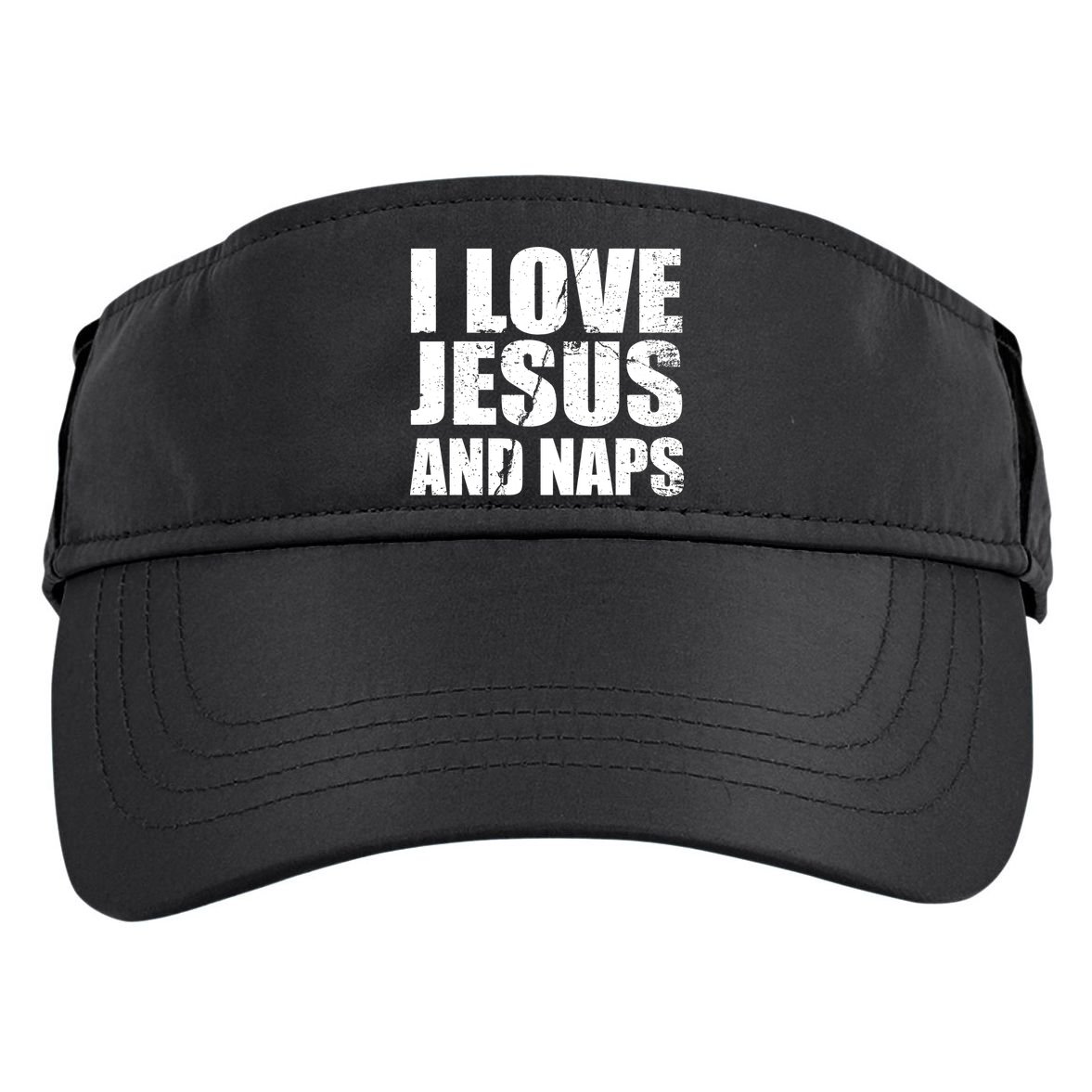 I Love Jesus And Naps Adult Drive Performance Visor