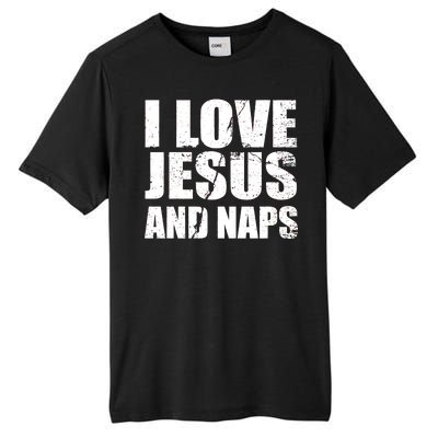 I Love Jesus And Naps Tall Fusion ChromaSoft Performance T-Shirt