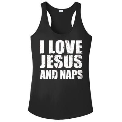 I Love Jesus And Naps Ladies PosiCharge Competitor Racerback Tank