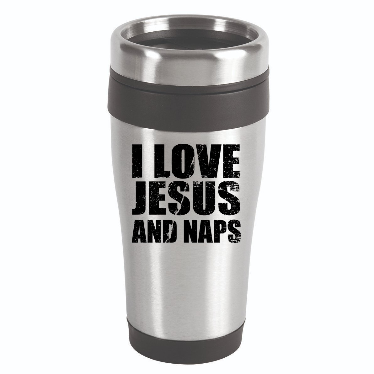 I Love Jesus And Naps 16oz Travel Tumbler