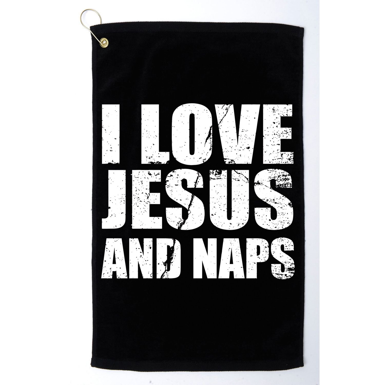 I Love Jesus And Naps Golf Towel