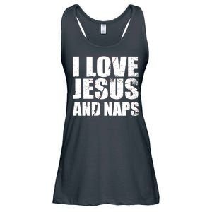 I Love Jesus And Naps Ladies Essential Flowy Tank