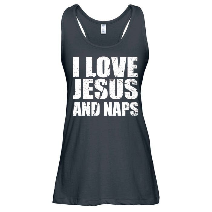 I Love Jesus And Naps Ladies Essential Flowy Tank