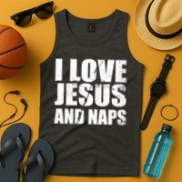 I Love Jesus And Naps Tank Top