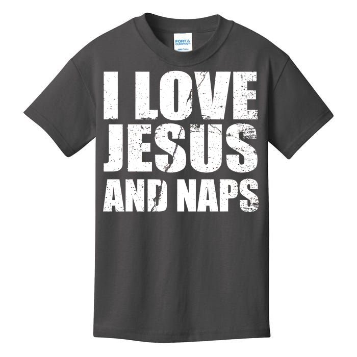 I Love Jesus And Naps Kids T-Shirt