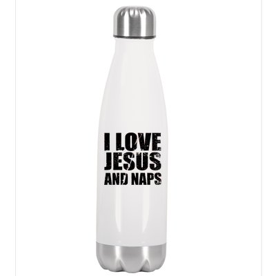 I Love Jesus And Naps Stainless Steel Insulated Water Bottle