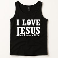 I Love Jesus But I Cuss A Little Tank Top