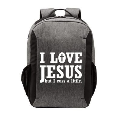 I Love Jesus But I Cuss A Little Vector Backpack