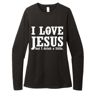 I Love Jesus But I Drink A Little Womens CVC Long Sleeve Shirt