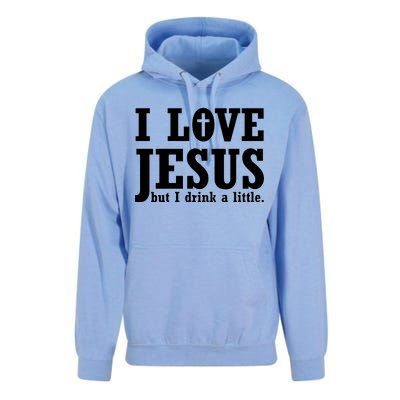 I Love Jesus But I Drink A Little Unisex Surf Hoodie