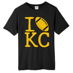 I Love Kansas City Football Fan Tall Fusion ChromaSoft Performance T-Shirt