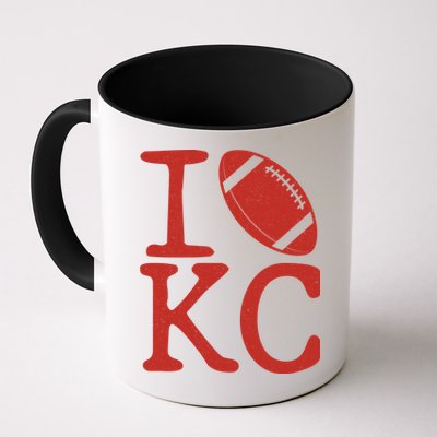 I Love Kansas City Football Fan Mug