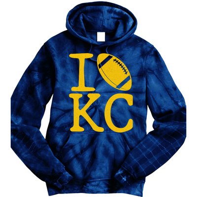 I Love Kansas City Football Fan Tie Dye Hoodie