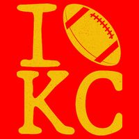I Love Kansas City Football Fan Button
