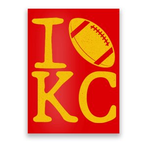 I Love Kansas City Football Fan Poster