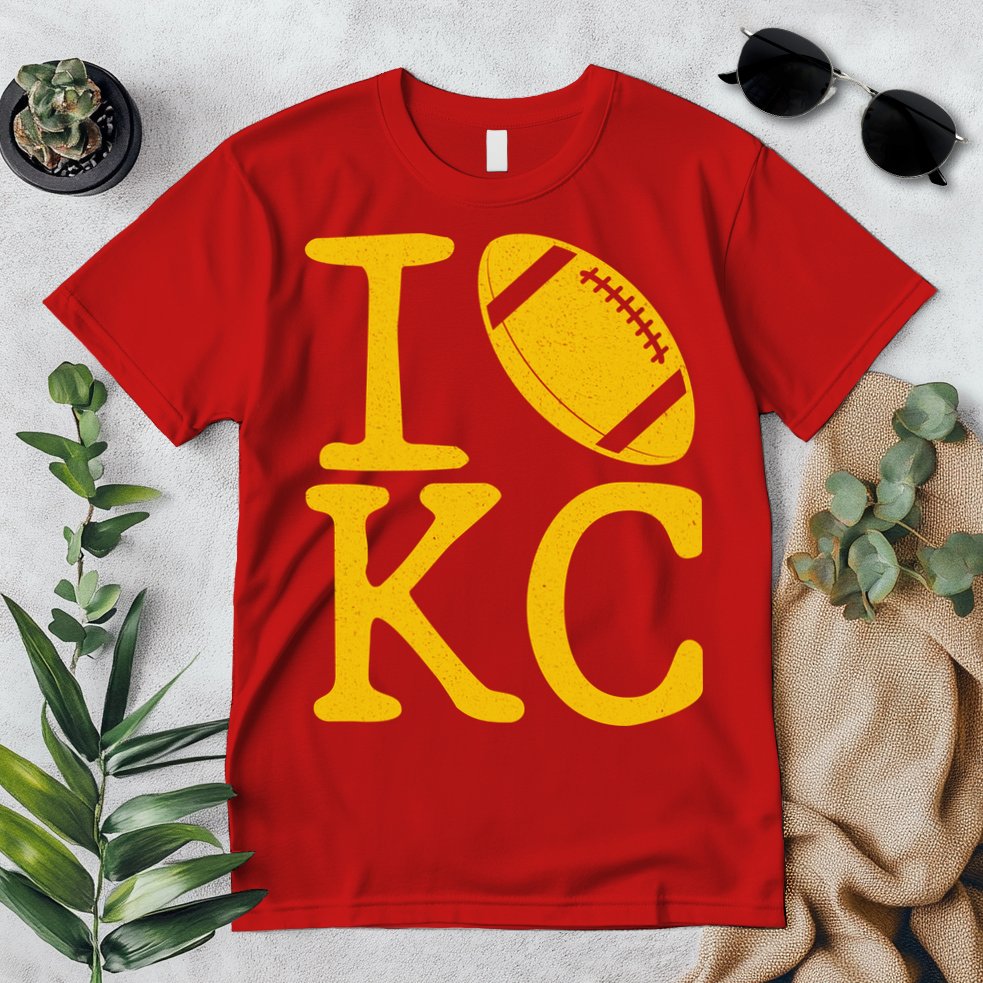 I Love Kansas City Football Fan Premium T-Shirt