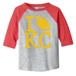 I Love Kansas City Football Fan Toddler Fine Jersey T-Shirt