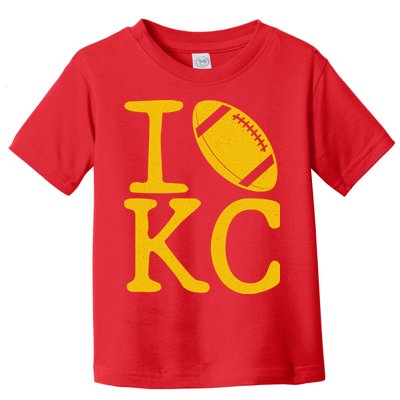 I Love Kansas City Football Fan Toddler T-Shirt