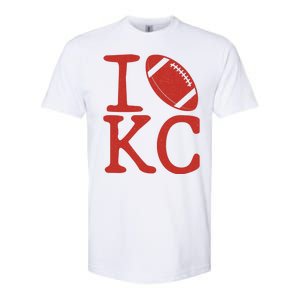 I Love Kansas City Football Fan Softstyle CVC T-Shirt