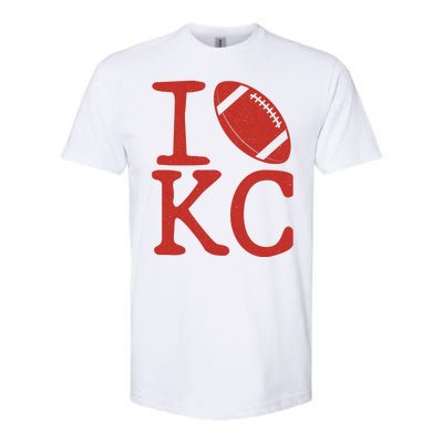 I Love Kansas City Football Fan Softstyle® CVC T-Shirt