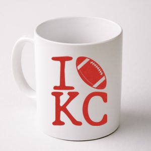 I Love Kansas City Football Fan Coffee Mug