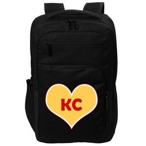 I Love Kansas City KC Football Heart Impact Tech Backpack