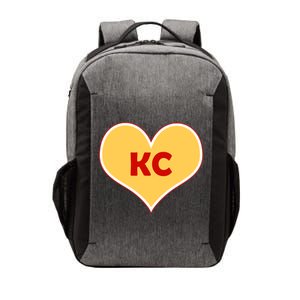 I Love Kansas City KC Football Heart Vector Backpack