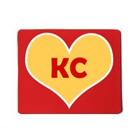 I Love Kansas City KC Football Heart Mousepad