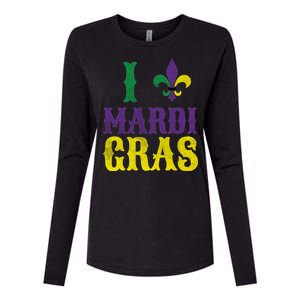 I Love Mardi Gras Womens Cotton Relaxed Long Sleeve T-Shirt