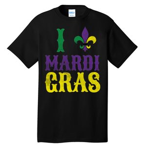 I Love Mardi Gras Tall T-Shirt