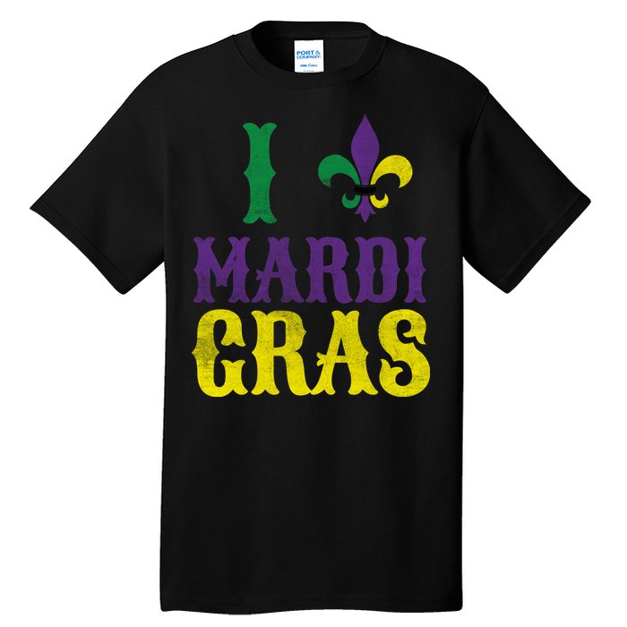 I Love Mardi Gras Tall T-Shirt