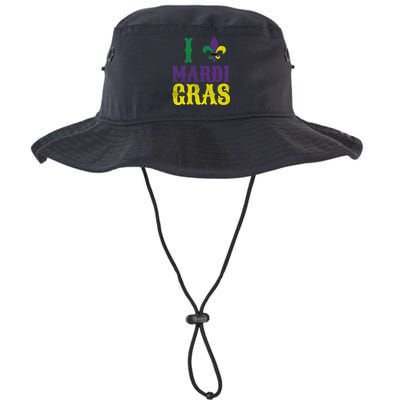 I Love Mardi Gras Legacy Cool Fit Booney Bucket Hat