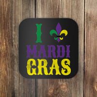 I Love Mardi Gras Coaster