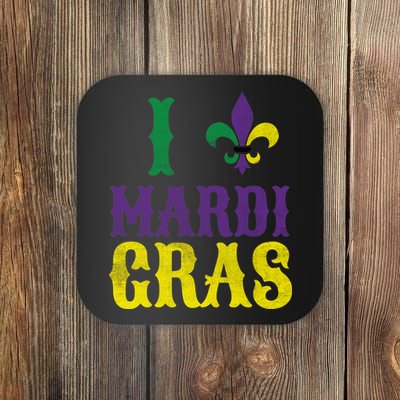 I Love Mardi Gras Coaster