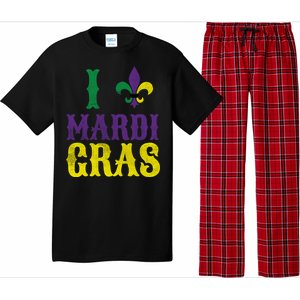 I Love Mardi Gras Pajama Set