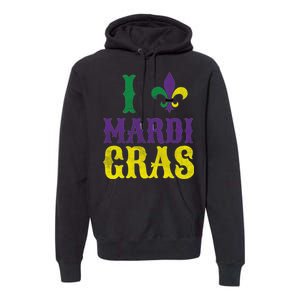 I Love Mardi Gras Premium Hoodie