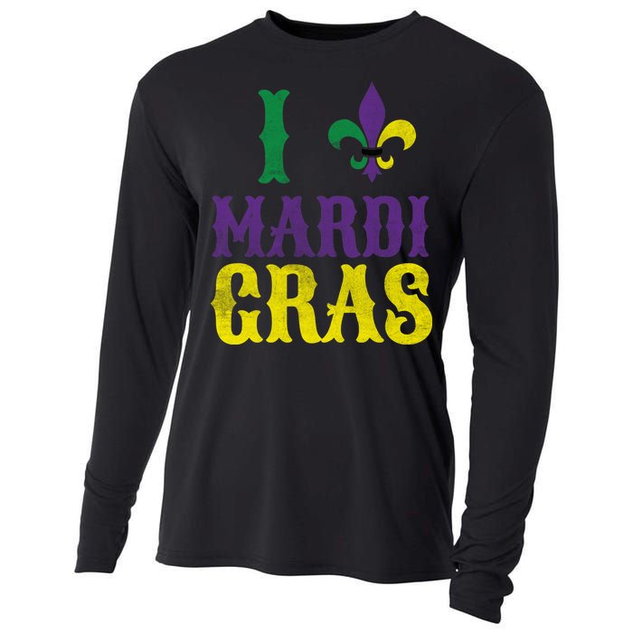 I Love Mardi Gras Cooling Performance Long Sleeve Crew