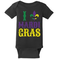 I Love Mardi Gras Baby Bodysuit