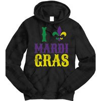 I Love Mardi Gras Tie Dye Hoodie