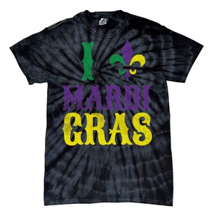 I Love Mardi Gras Tie-Dye T-Shirt