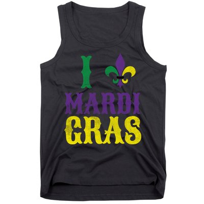 I Love Mardi Gras Tank Top