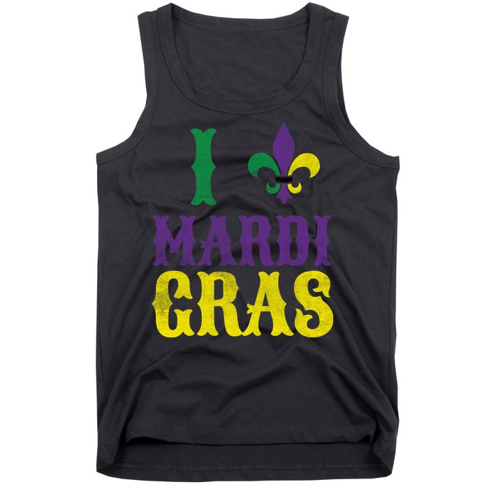 I Love Mardi Gras Tank Top