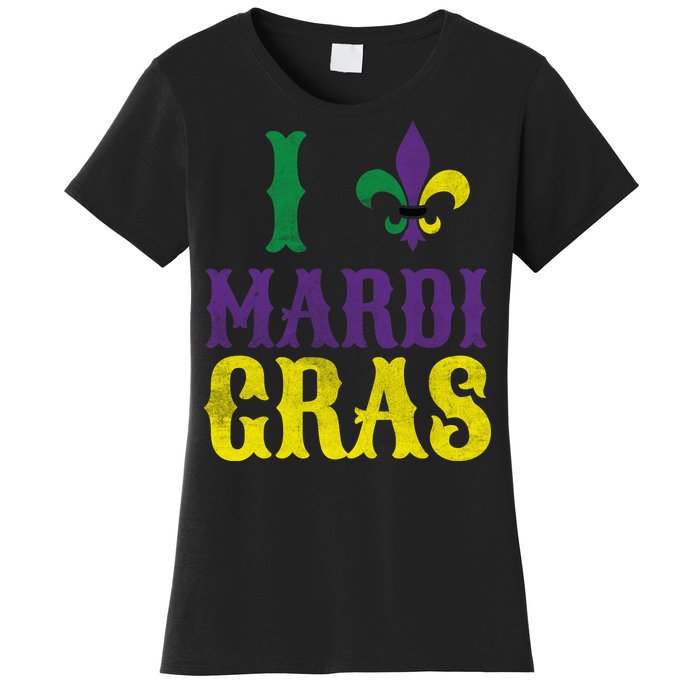 I Love Mardi Gras Women's T-Shirt