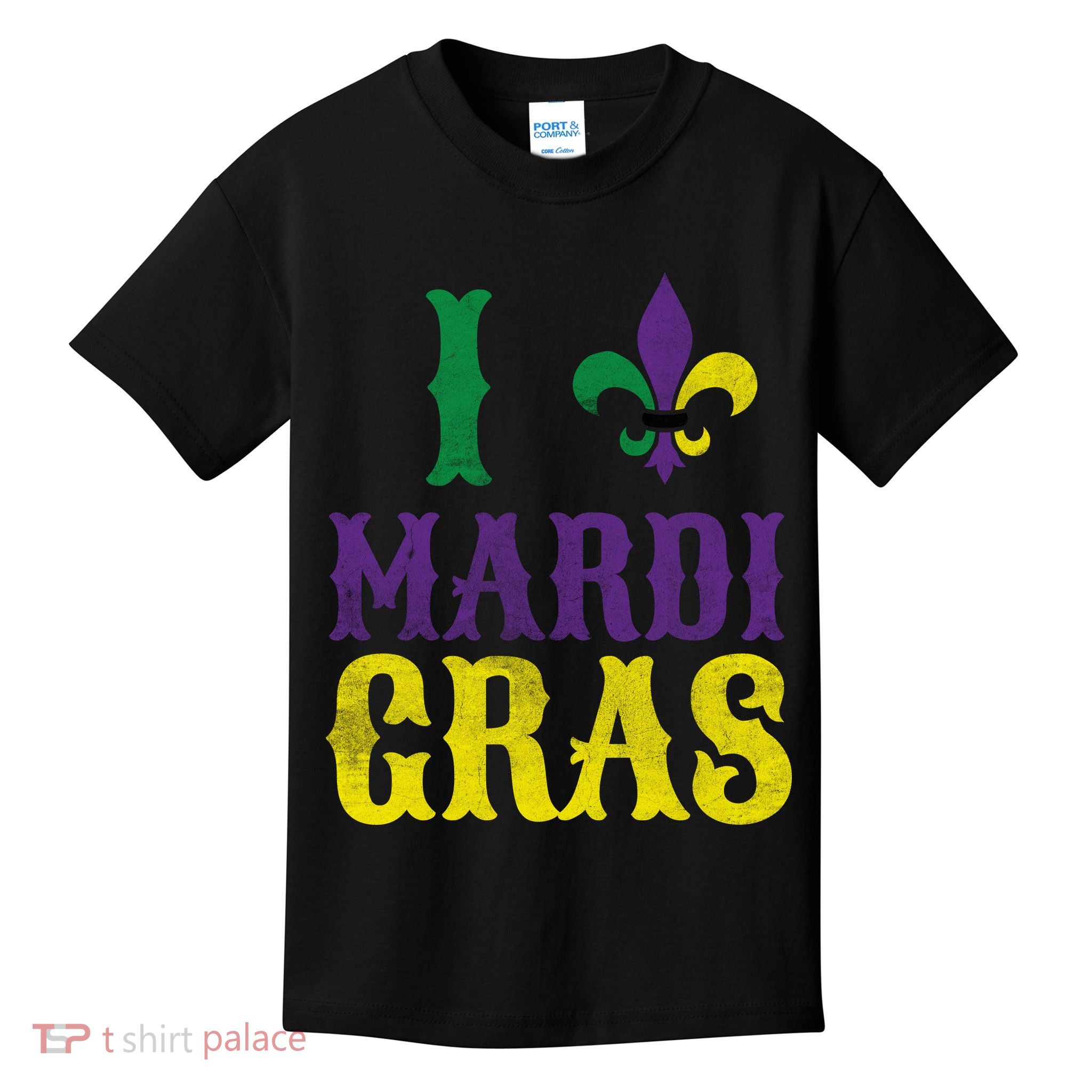 I Love Mardi Gras Kids T-Shirt