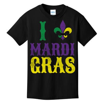 I Love Mardi Gras Kids T-Shirt