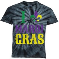 I Love Mardi Gras Kids Tie-Dye T-Shirt