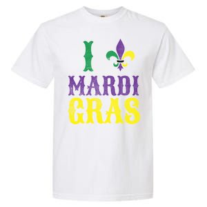 I Love Mardi Gras Garment-Dyed Heavyweight T-Shirt