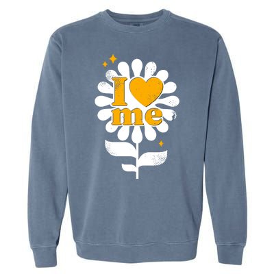 I Love Me Flower Garment-Dyed Sweatshirt