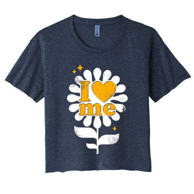 I Love Me Flower Crop Top