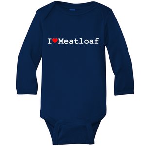 I Love Meatloaf Baby Long Sleeve Bodysuit